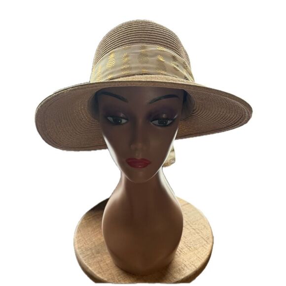 No Brand Accessories - Kentucky Derby Straw Sun Bonnet/Hat